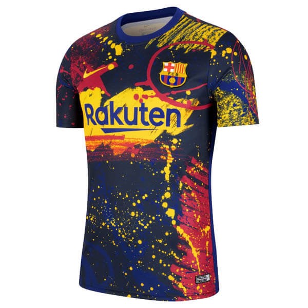 Tailandia Replicas Camiseta Barcelona Pre Match 2020 Rojo Azul